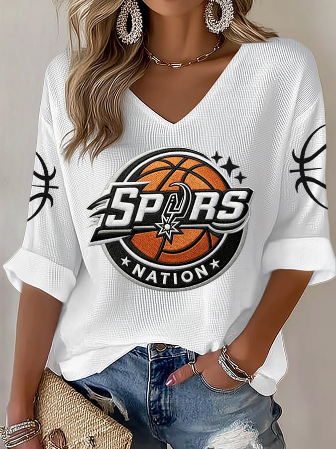 Women's Basketball Print Top