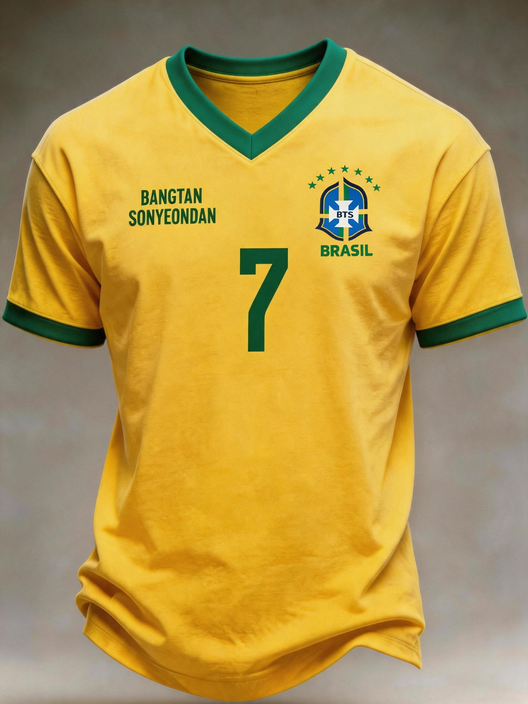 Men's Brazil Printed Short-sleeved T-shirt