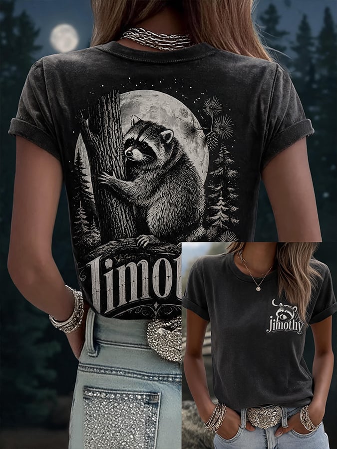 Hot Jimo Thief Printed Casual T-Shirt