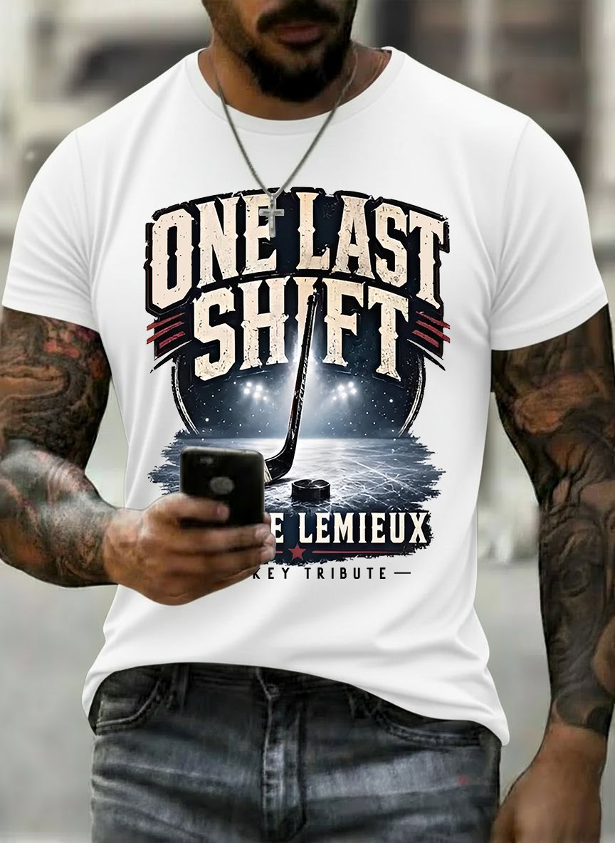 Men's One Last Shift Shirt, Hockey Tribute T-Shirt
