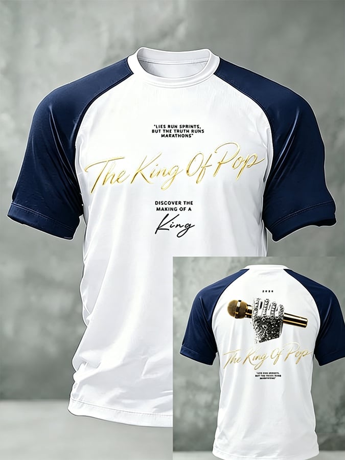 Men's Pop Music Inspired Printed Casual T-shirt