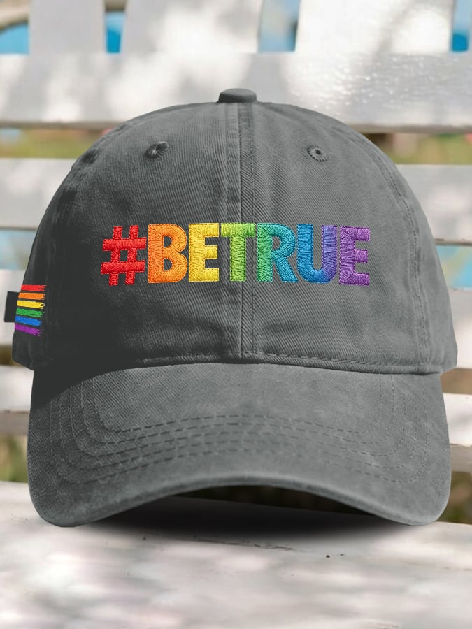 Retro Pride Parade #Betrue Print Baseball Cap