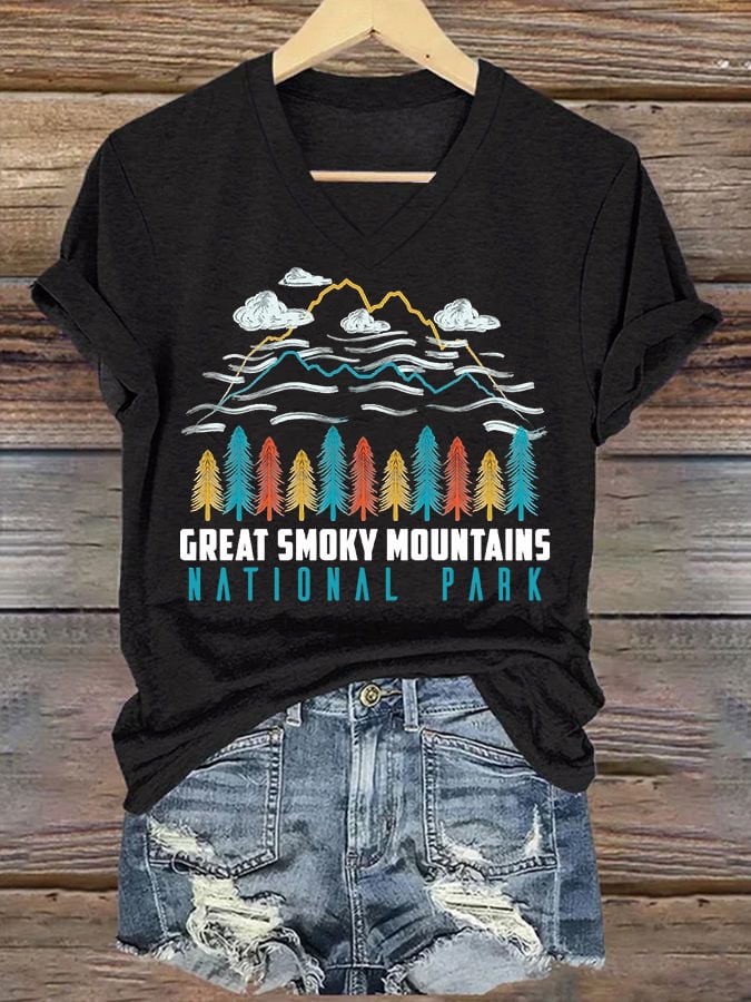Women's Great Smoky Mountains National Park Graphic Casual T-Shirt