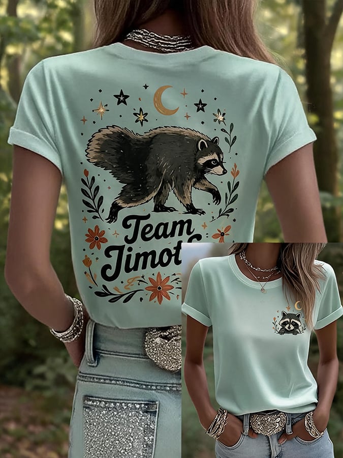 Hot Jimo Thief Printed Casual T-Shirt