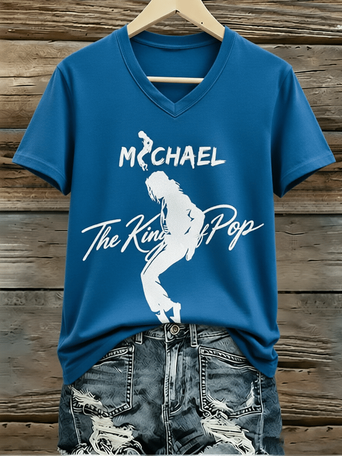Women's Pop Music Inspired Printed Casual T-shirt
