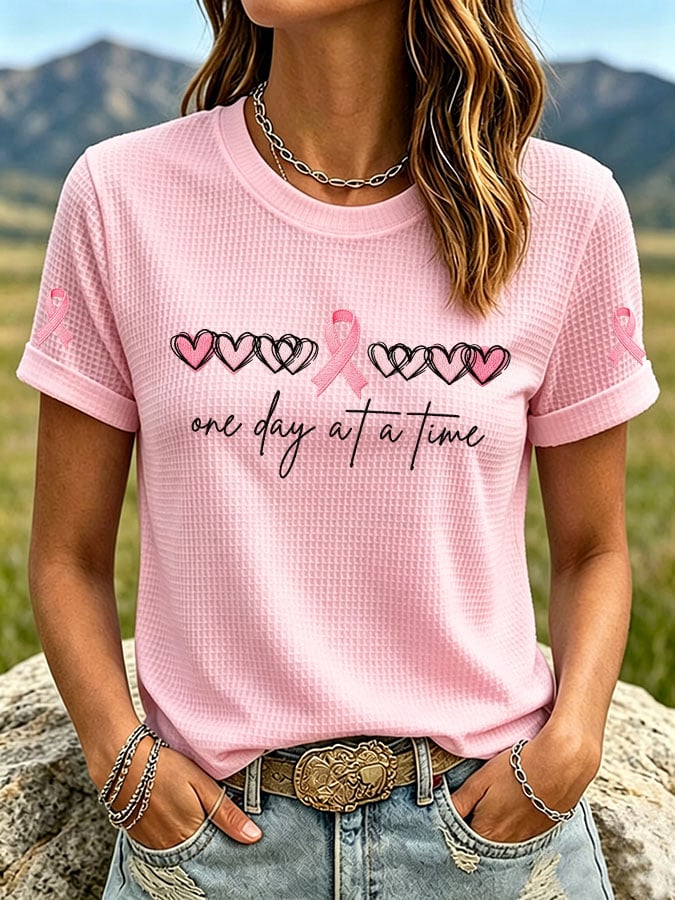 Women's Print Waffle T-shirt