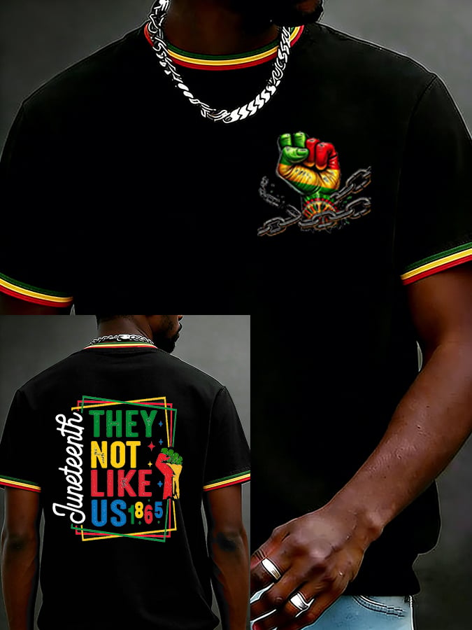 Men's Juneteenth They Not Like Us Printed Casual T-shirt