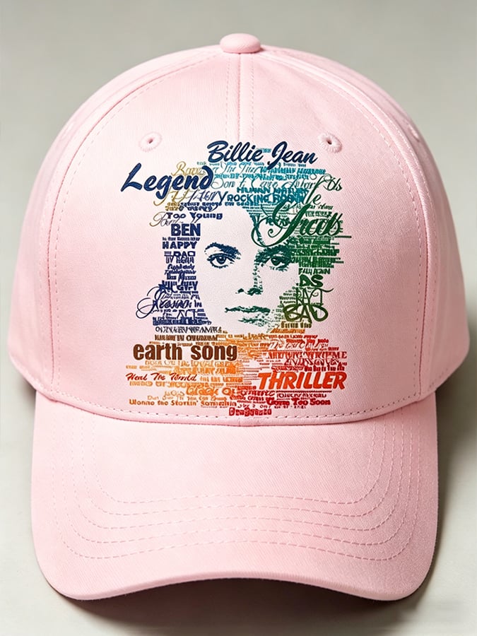 Unisex Pop Music Inspired Printed Art Printed Hat