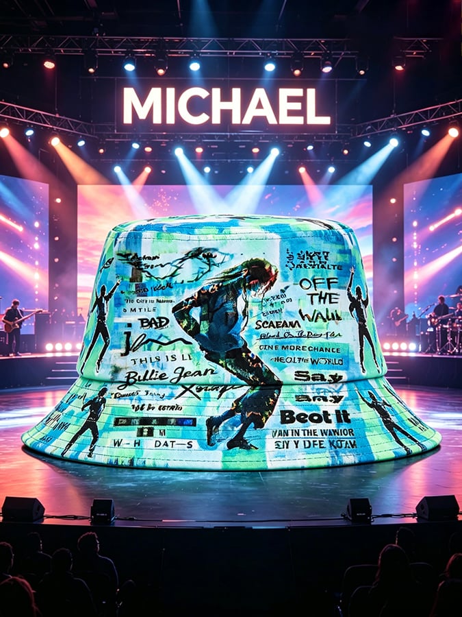Unisex Pop Music Inspired Printed Art Printed Hat