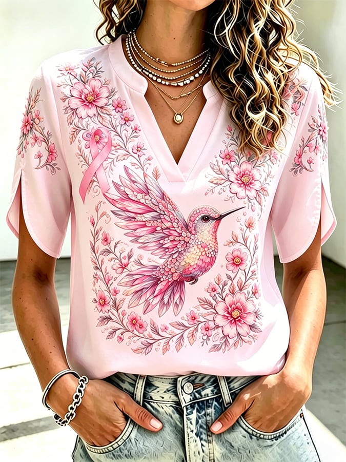 Women's Breast Cancer Awareness Top