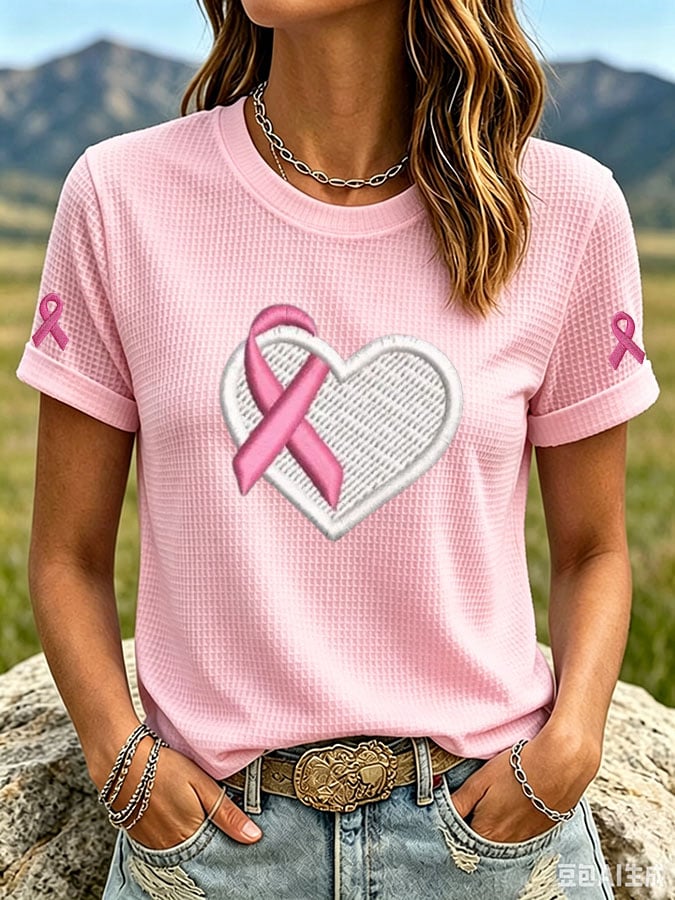 Women's Print Waffle T-shirt
