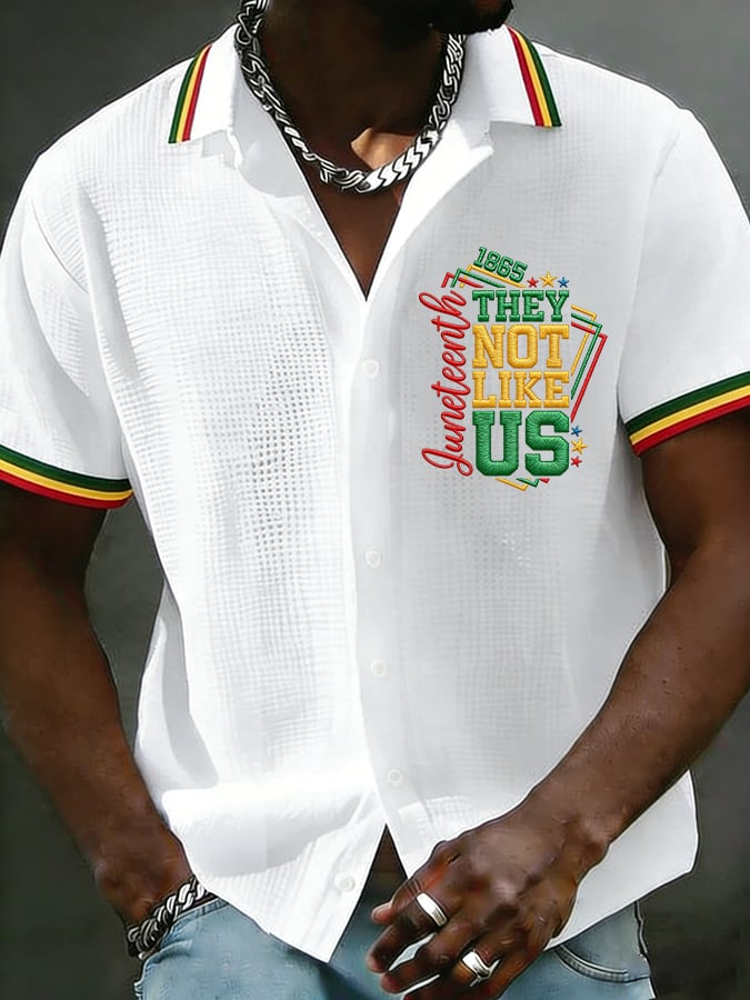 Men's Juneteenth They Not Like Us Print Shirt