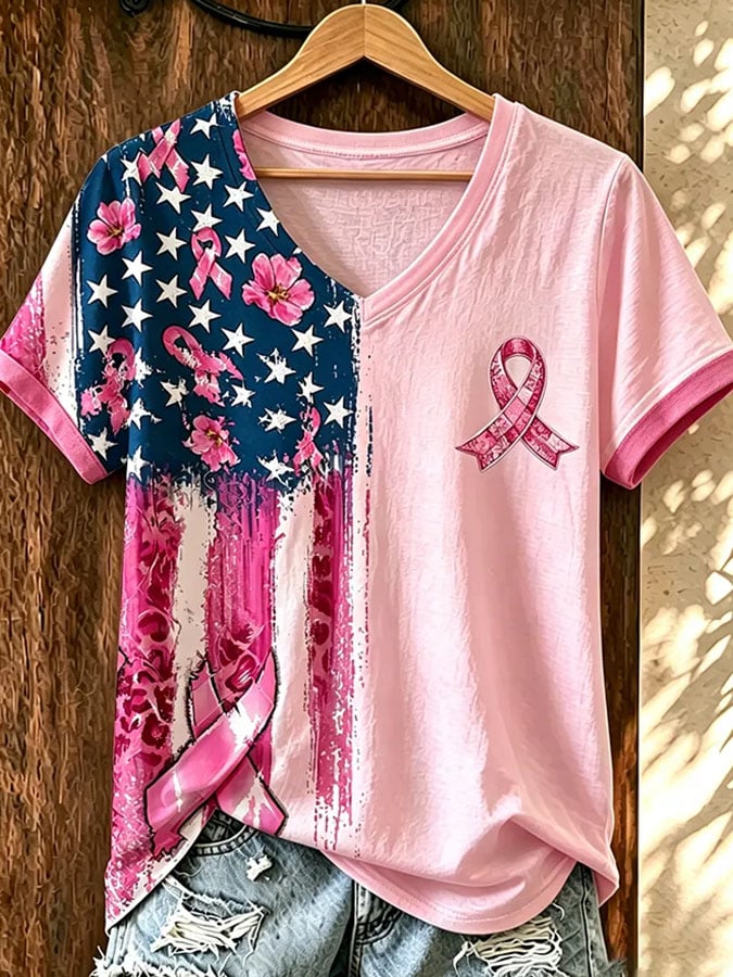 Women's Casual Print Short-Sleeve T-Shirt