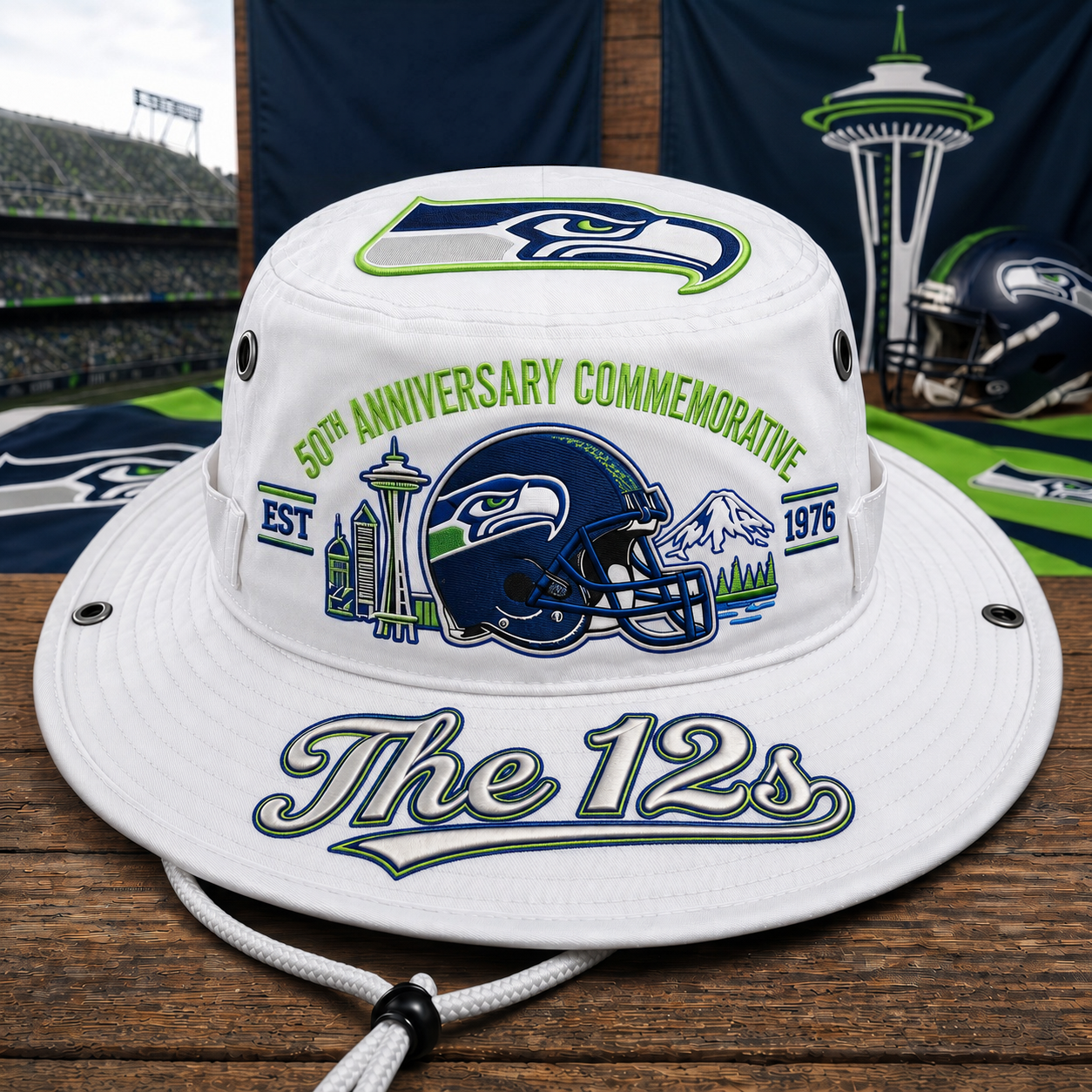 🇺🇸 Last Day Promo: 49% OFF🦅The 12s 50th Anniversary Commemorative Boonie Hat🏈