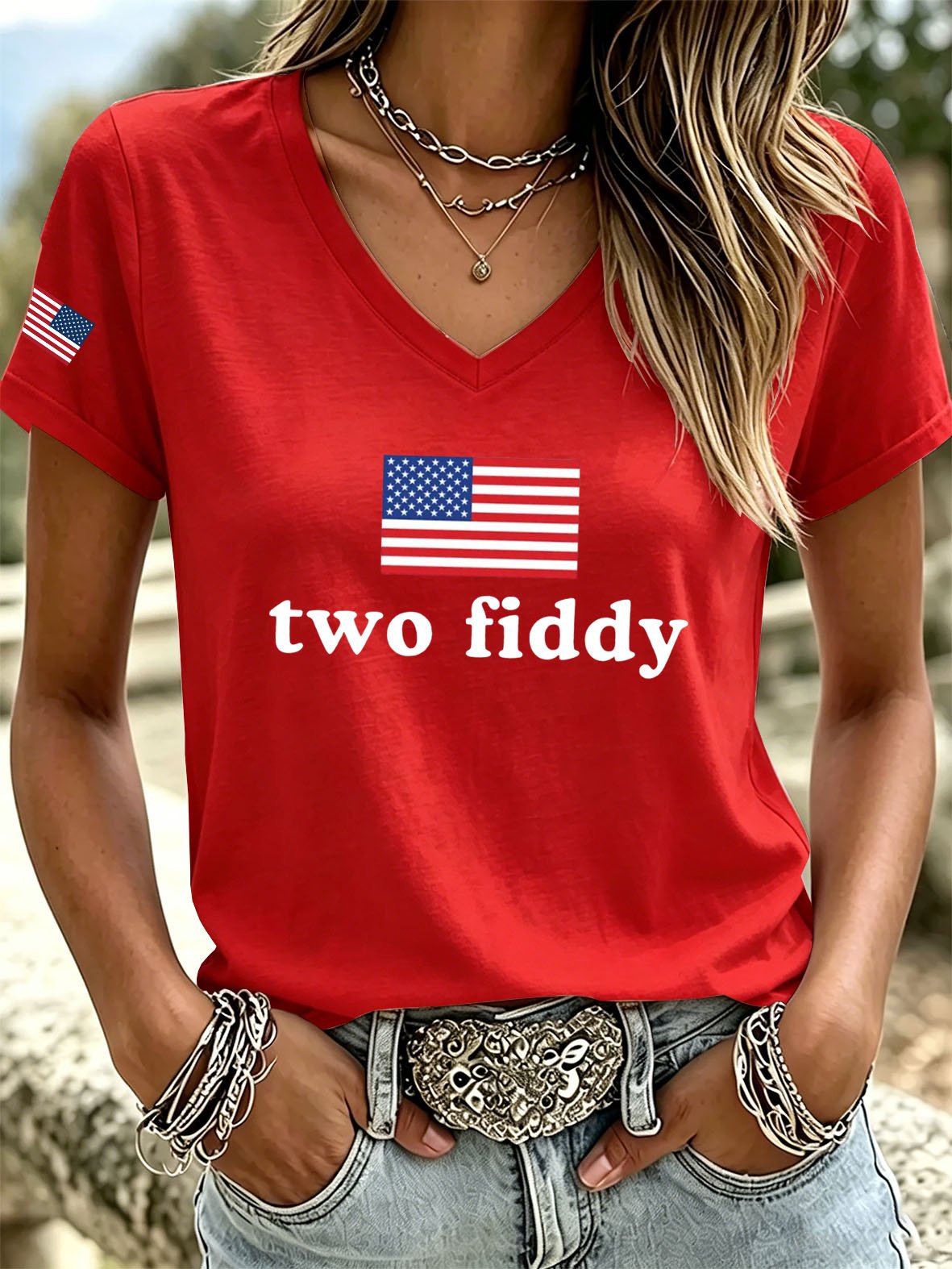 Women's Casual Print Short-Sleeve T-Shirt