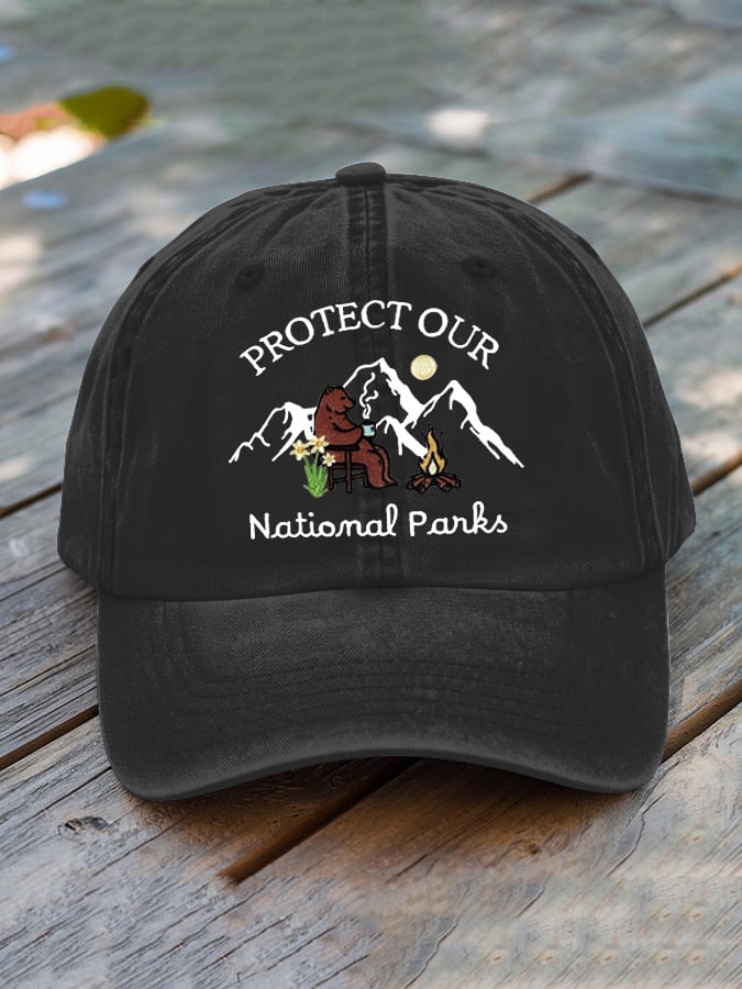 Unisex National Forest Park “Protect Our National Parks” Print Hat