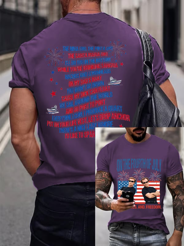 Men's ON THE FOURTH OF JULY Print T-Shirt