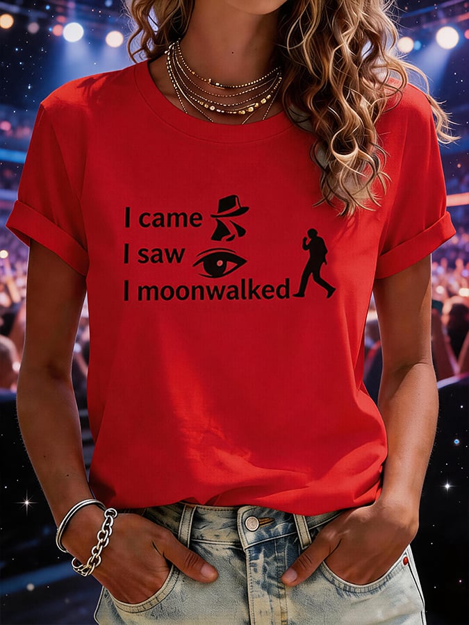 Women's Superstar Art Print V Neck T-shirt