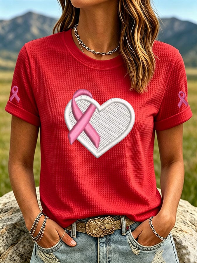 Women's Print Waffle T-shirt