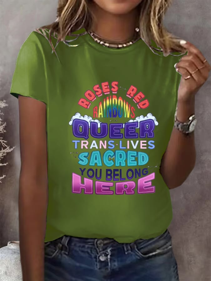 You Are Enough Kind Brave Tough Smart Strong Valued Important Capable Loved Print  T-Shirt