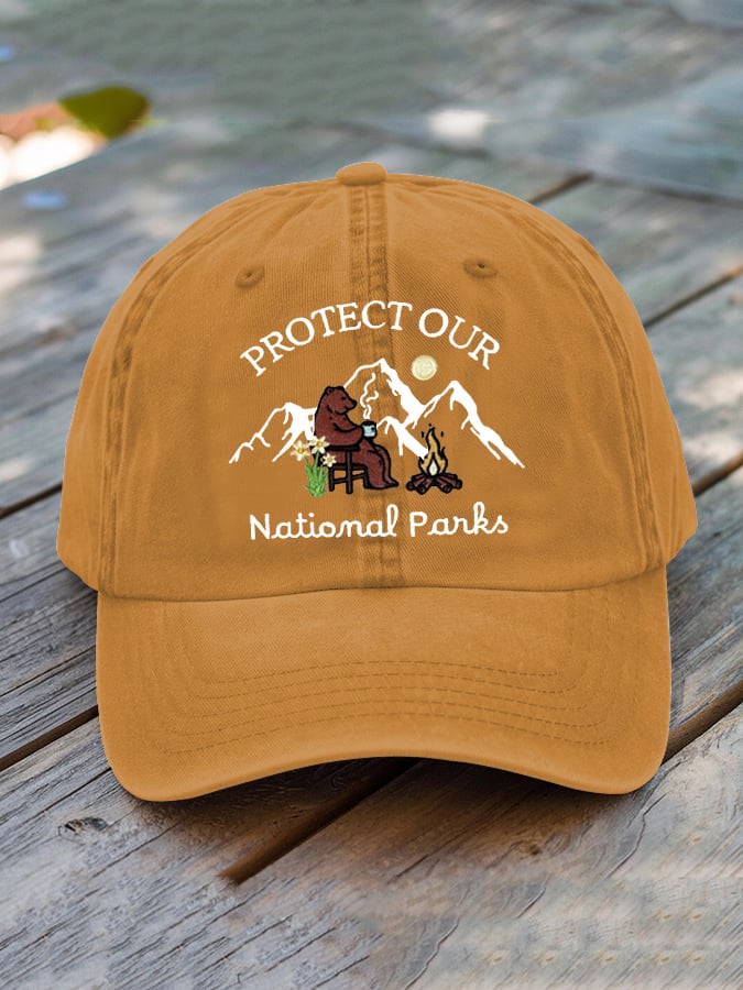 Unisex National Forest Park “Protect Our National Parks” Print Hat