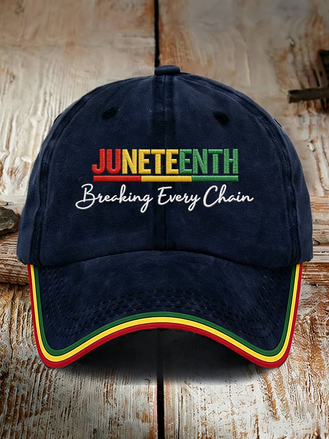 Unisex Juneteenth Breaking Every Chain Print Hat