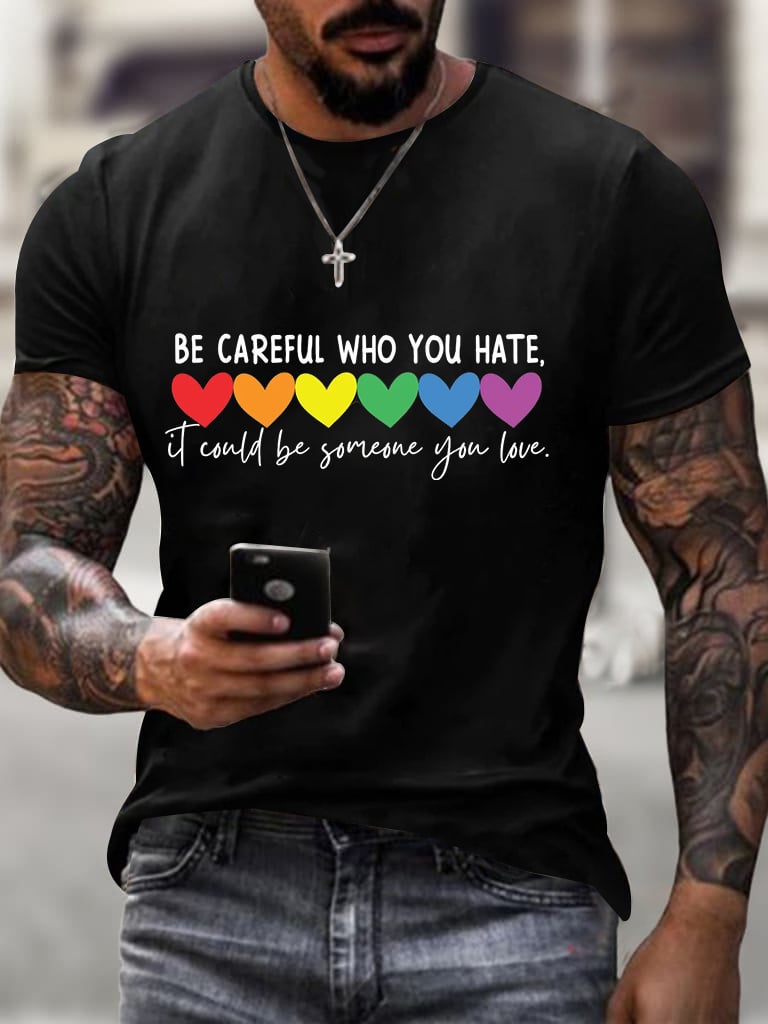 Men's Gay Pride Print T-Shirt