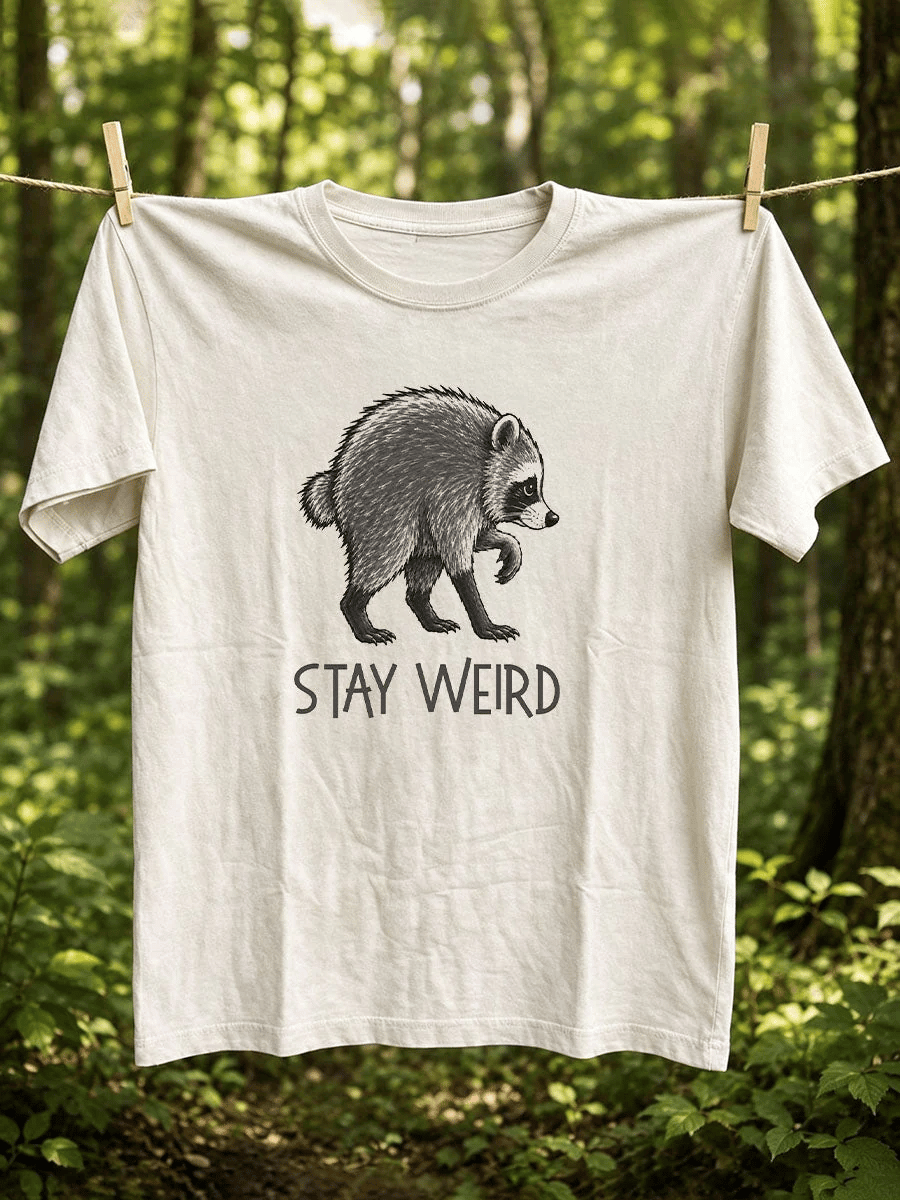 Women's Jimothy Raccoon Print T-shirt