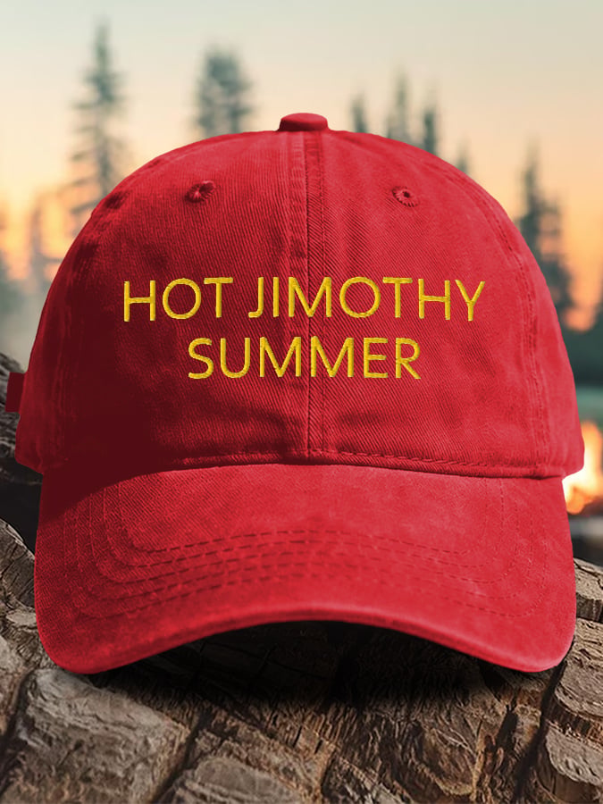 Retro Hot Jimothy Summer Print Baseball Cap