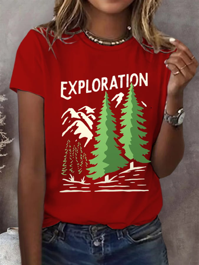 Women's National Park Exploration Graphic Casual T-Shirt