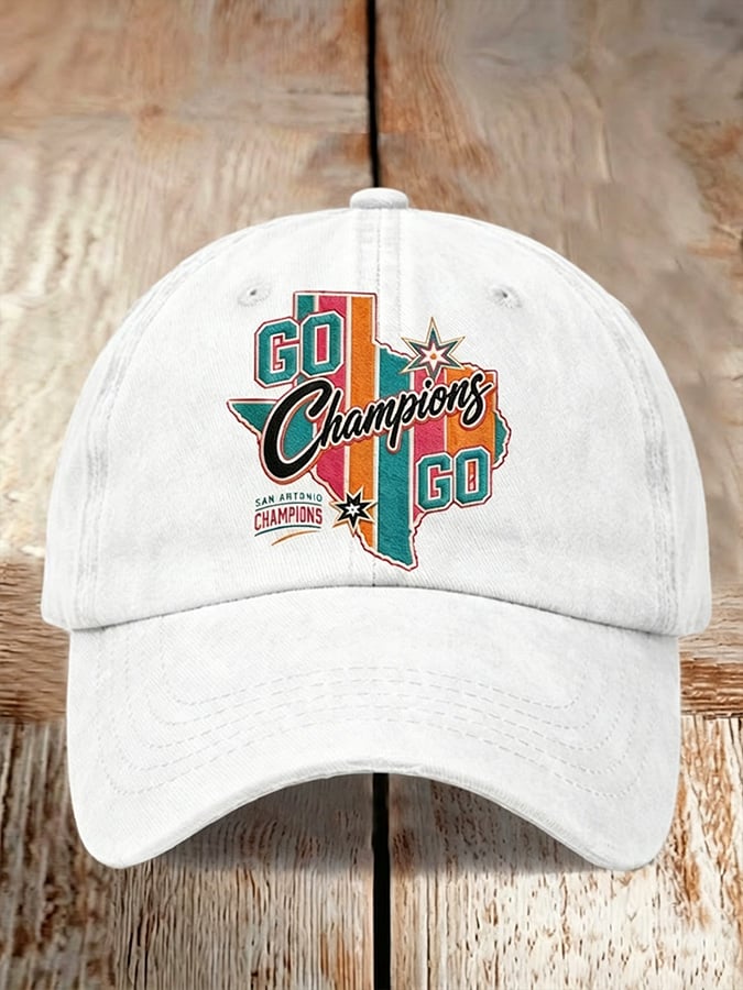 Unisex Baseball Cap with Basketball Print
