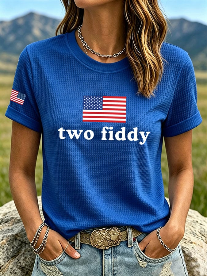 Women's Print Waffle T-shirt