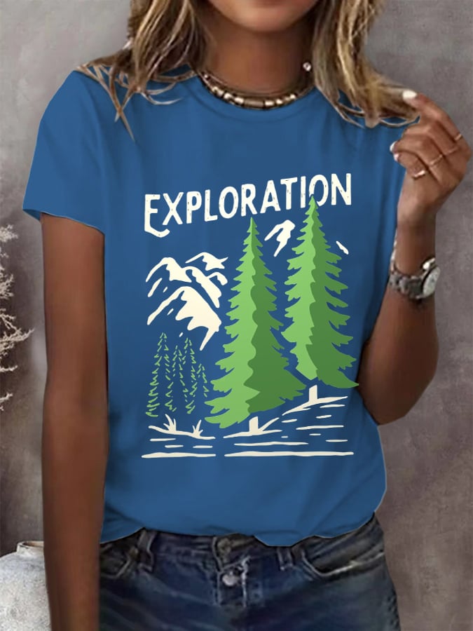 Women's National Park Exploration Graphic Casual T-Shirt