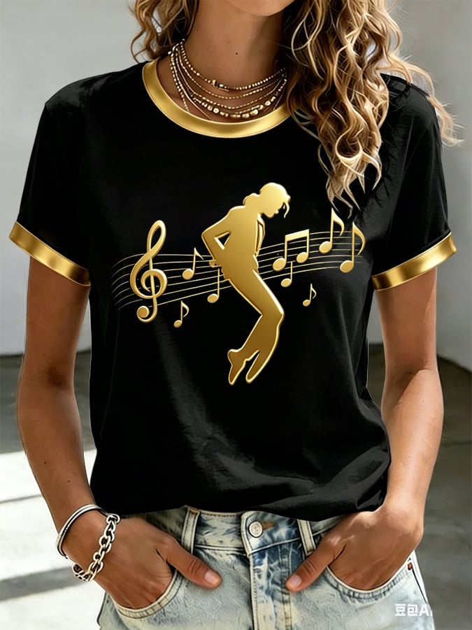 Women's Superstar Art Print Casual T-shirt