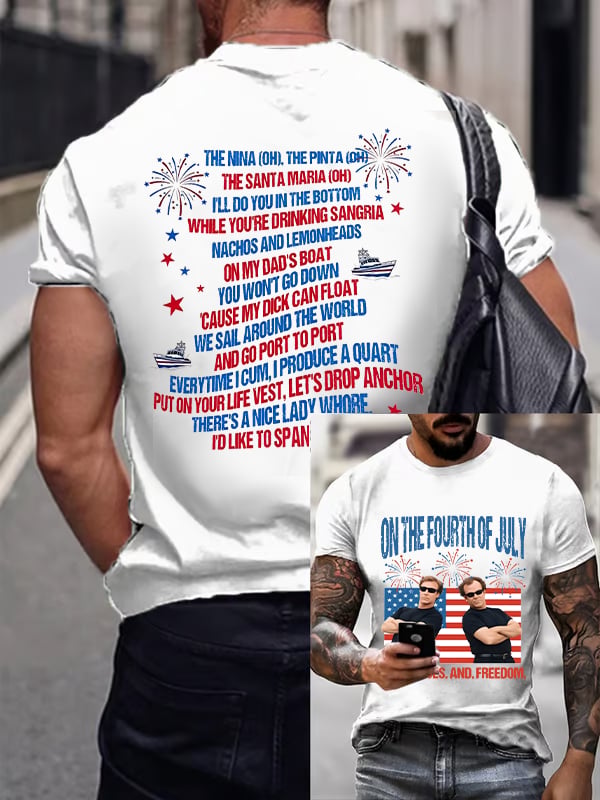 Men's ON THE FOURTH OF JULY Print T-Shirt