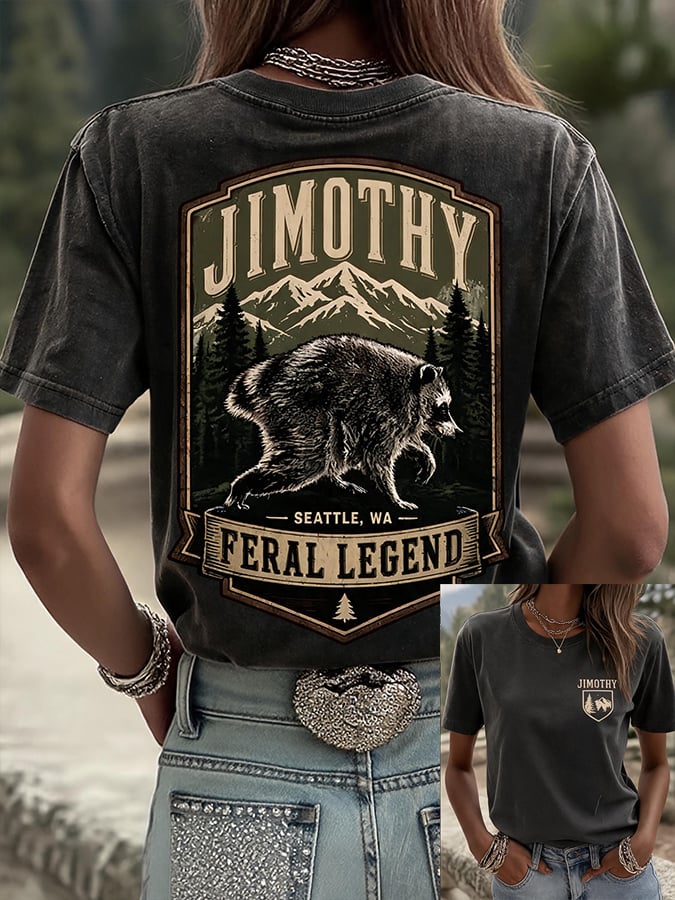 Hot Jimo Thief Printed Casual T-Shirt