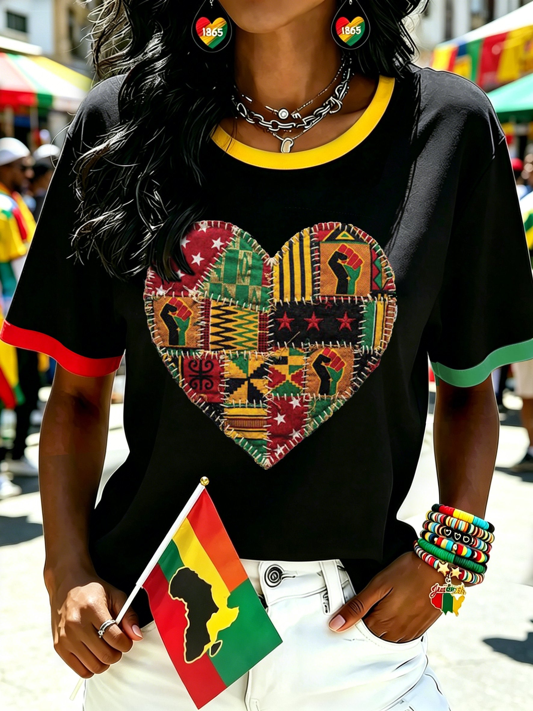 Women's Juneteenth Graphic Crewneck T-Shirt