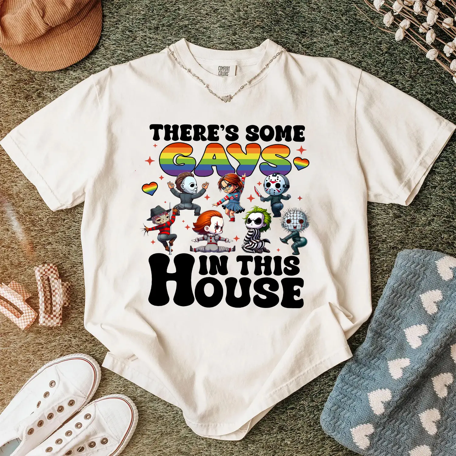 There's Some Gays In This House Shirt, LGBTQ Shirt, Pride Month Funny Shirt, Graphic Unisex Tshirt/Sweatshirt/Hoodie