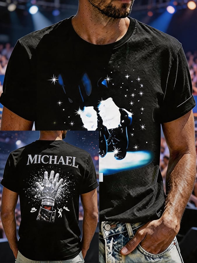 Men'S Michael Superstar Print Short-Sleeve T-Shirt
