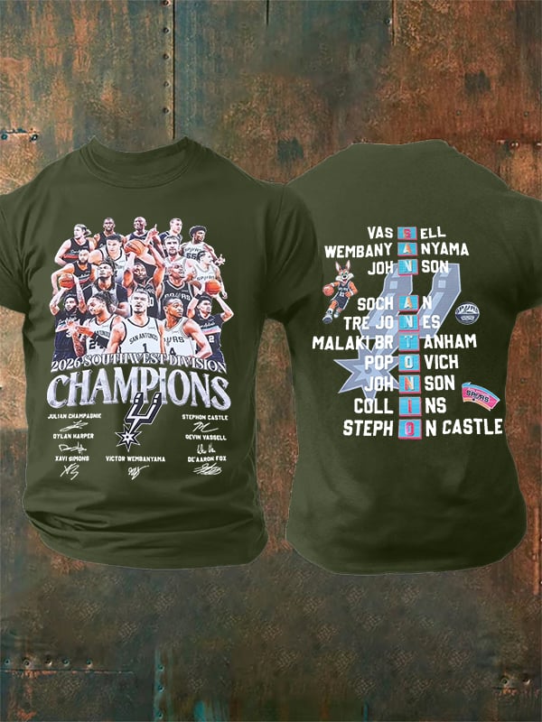 Men's CHAMPIONS Print Round Neck T-shirt