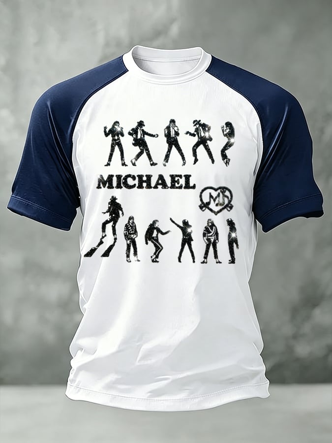 Men's Pop Music Inspired Printed Casual T-shirt