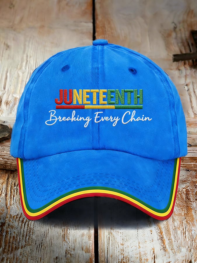 Unisex Juneteenth Breaking Every Chain Print Hat