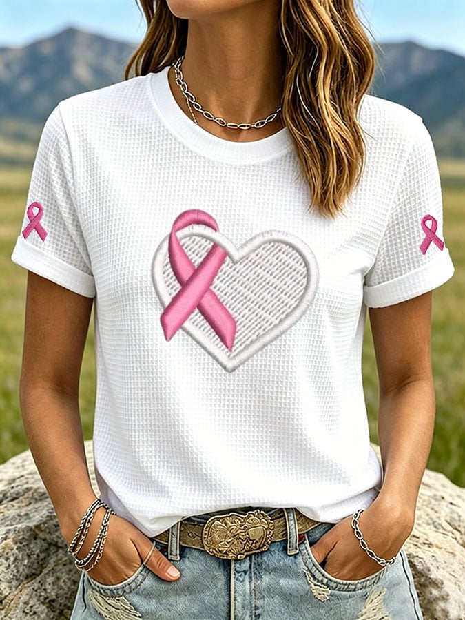Women's Print Waffle T-shirt