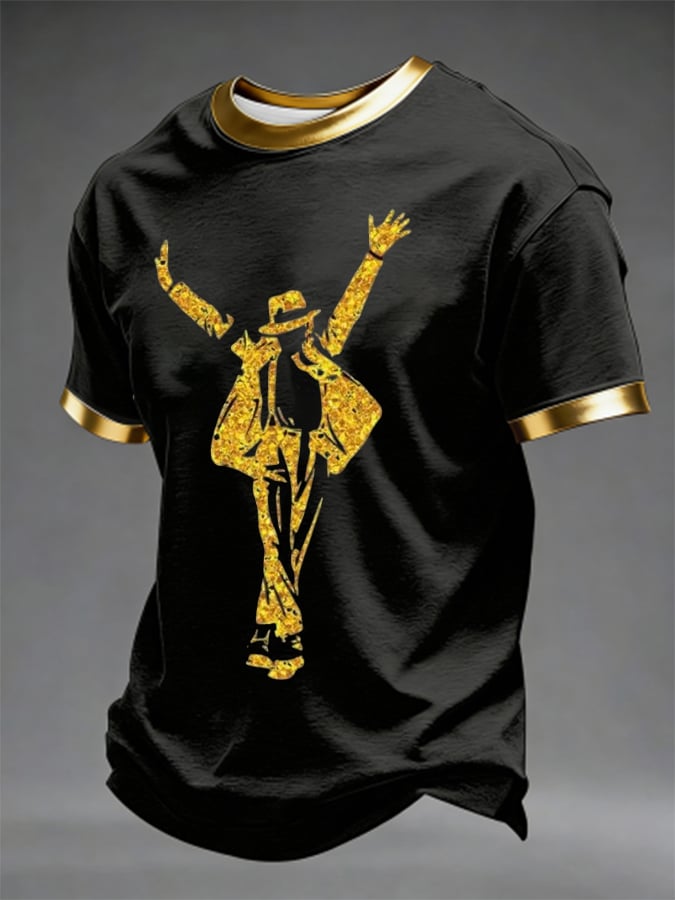 Men's Superstar Art Printed Casual T-shirt