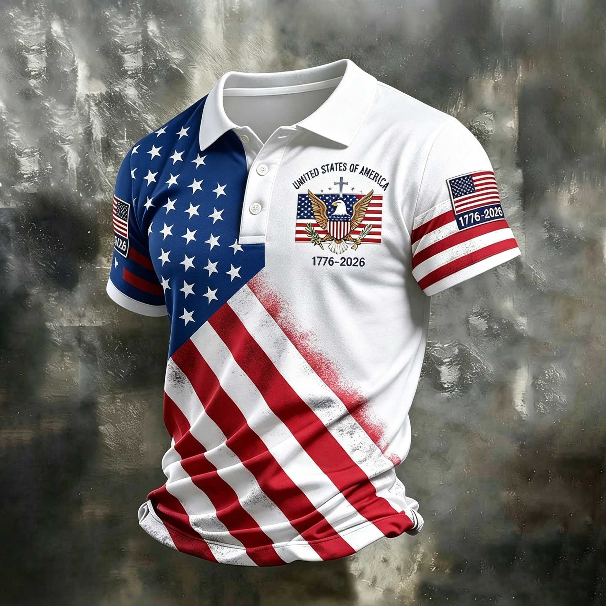 Men's United States Of America 1776-2026 Polo Shirt