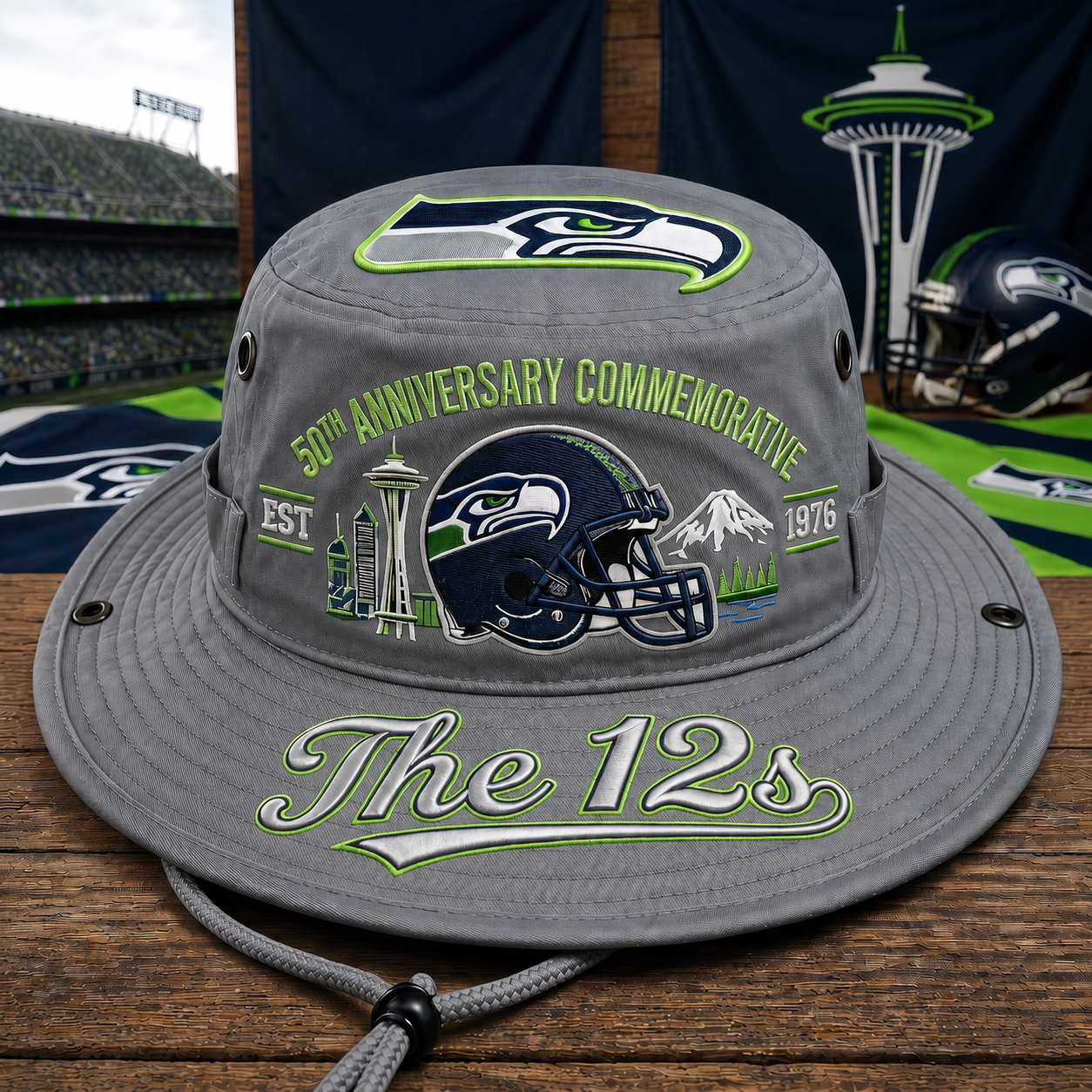 🇺🇸 Last Day Promo: 49% OFF🦅The 12s 50th Anniversary Commemorative Boonie Hat🏈
