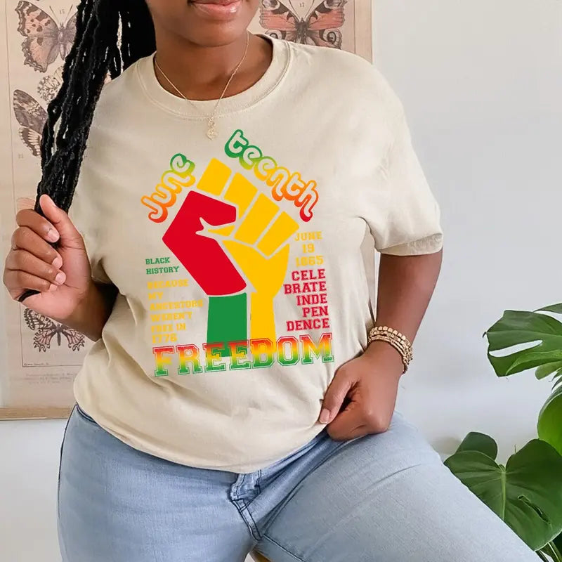 Women's Juneteenth Black Freedom 1865 T-Shirt