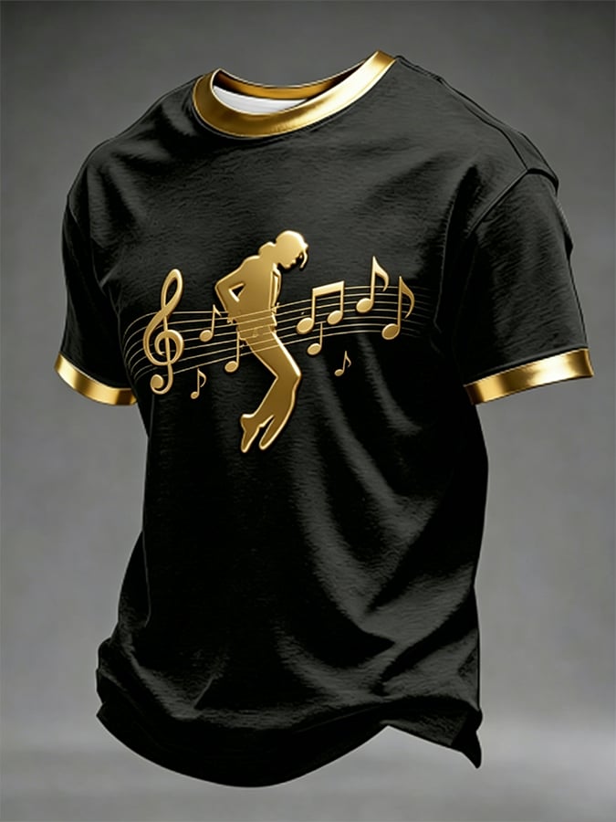 Men's Superstar Art Printed Casual T-shirt