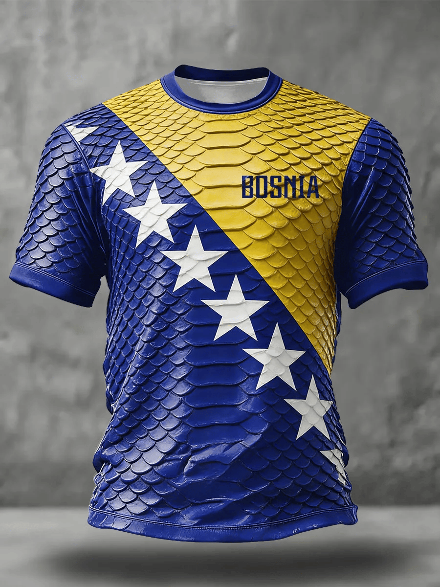 Men's Soccer Print Short-Sleeve T-Shirt
