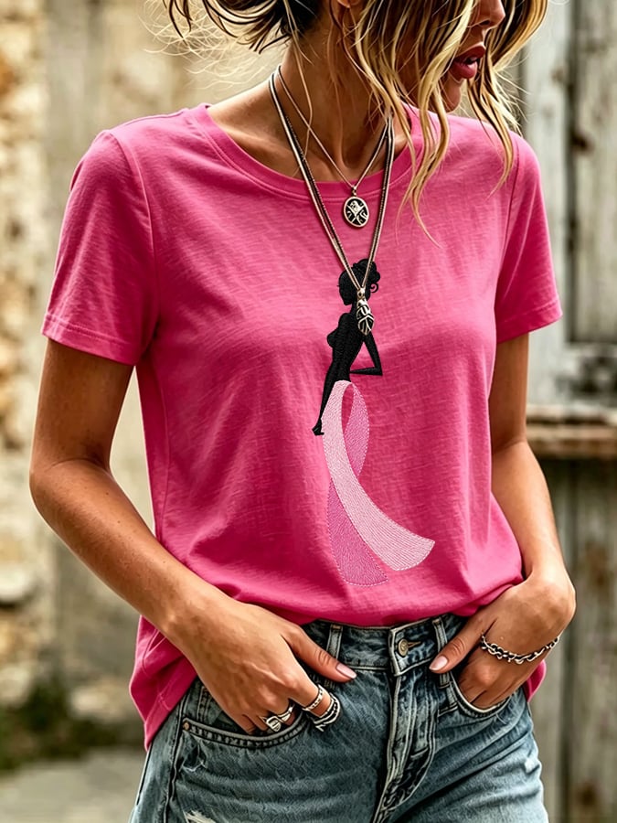 Women's Casual Print Short-Sleeve T-Shirt